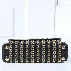 Elegant Black and Gold Women's Bag
